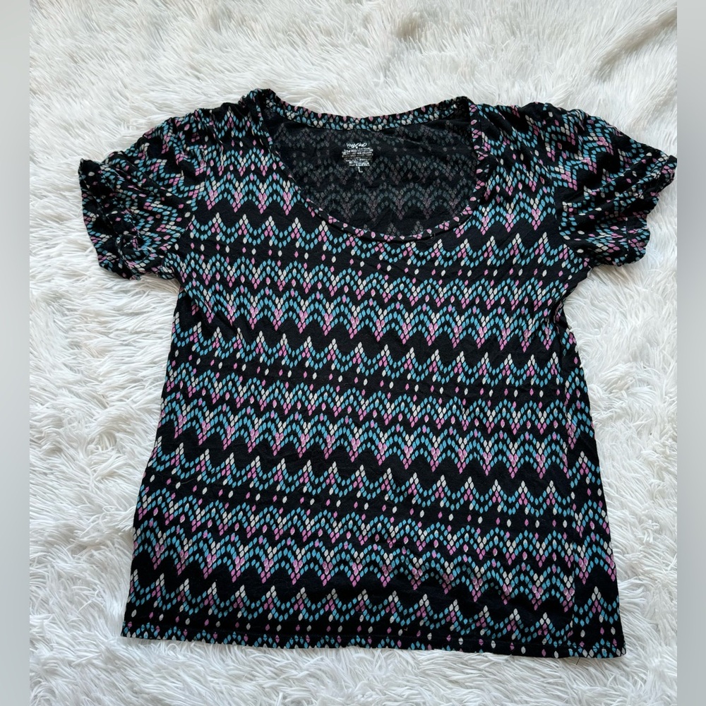 messino multi color blouse size large